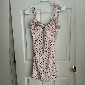 Princess Polly Red Floral Smocked Dress